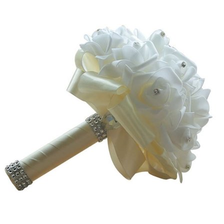 Brudebuket med blomster BEIGE