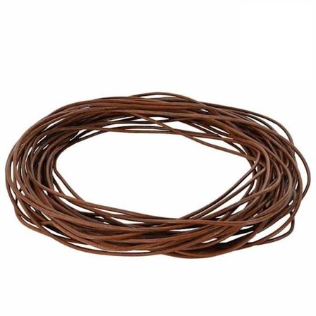 Ljusbrunt läderband - vidaXL - Ø1 mm x 50 m - Läder - Vattentålig - Lätt