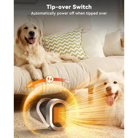 Mini Lämmitin 1200W – PTC Keraaminen Puhallinlämmitin Termostaatilla, Ylikuumenemissuojalla & Kaatumissuojalla Toimistoon & Makuuhuoneeseen