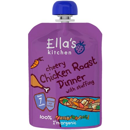 Ella's Kitchen Babymos kylling & grøntsager (7 mdr) Ø 130 g, Helse & Madvarer, Madvarer, Babymad