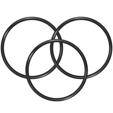 Vand 151122 Udskiftnings O-ringe til Størrelse Big Blue O-ring Buna-N (3 stk)