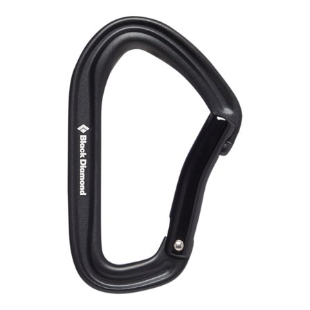 Black Diamond HotForge Bent Gate Carabiner Mountaineering equipment Black OneSize