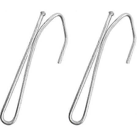 2024 Sopivat 50 kpl verhokoukut ruostumatonta terästä, laskosverhokoukku, syvät metalliset piikkikoukut