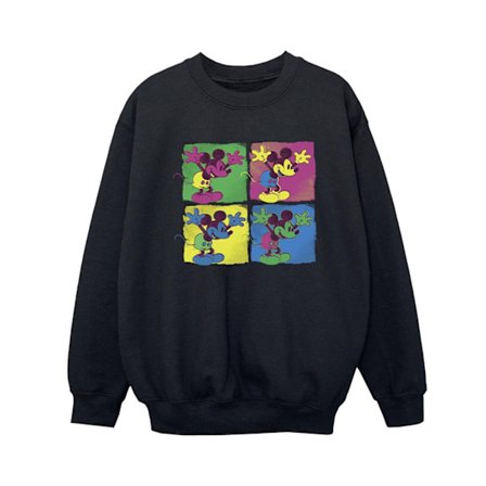 Disney Boys Mickey Mouse Pop Art Sweatshirt 3-4 år Svart