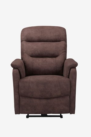 Loft24 - Coullon fåtölj med elektrisk funktion, mikrofiber - Brun - Fåtöljer - Från Homeroom