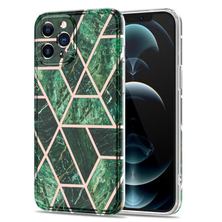 Boom - Grid Skal Iphone 12 & 12 Pro - Grön Marmor Grön