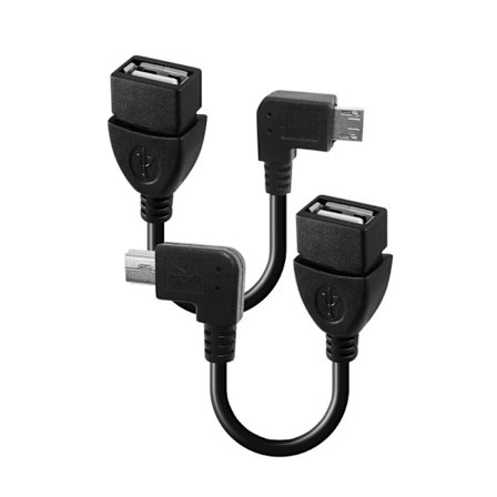 Sarja sovitinkaapelien Android-tableteille - Kulma Micro USB OTG