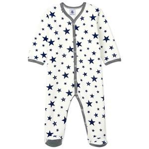 Kids - Petit Bateau White Star Print Baby Grow 24 Months - All in ones - 24 months - White