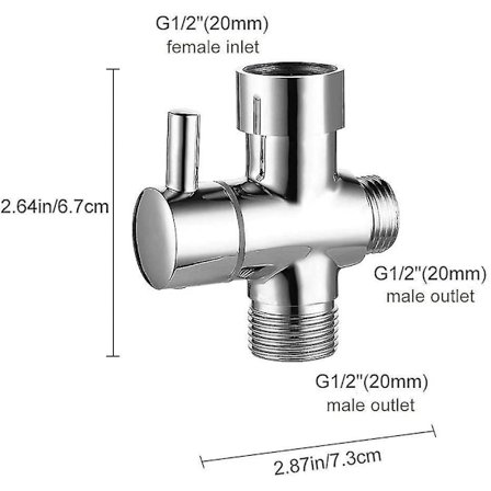 3-way Switch Valve Shower Adapter System Replacement Part