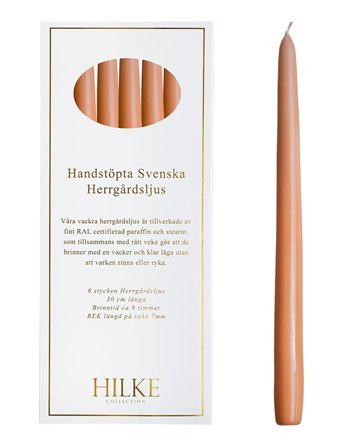 Hilke Collection Manor Candle Apricot - Orange - H30CM x 30