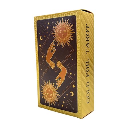 Golden Tarot 12x7cm Engelsk Deck Klassisk for begyndere med farvepapir Guidebog Høj kvalitet Læringskort Runer Divination