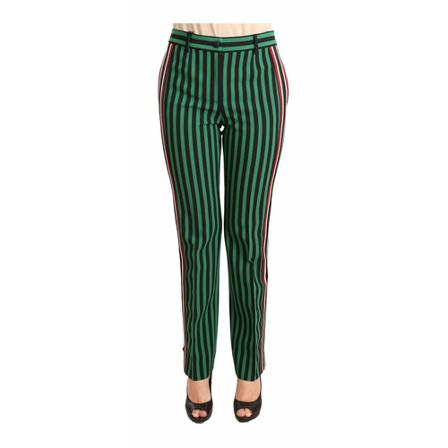 Dolce & Gabbana Slim-fit Broek , Groen , Dames , Maat: S