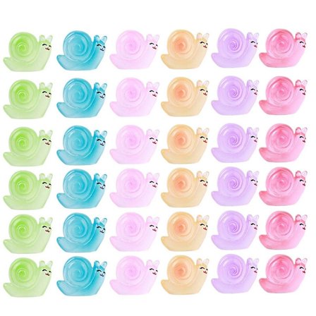 120 selvlysende nattlys liten snegle hagedekorasjoner