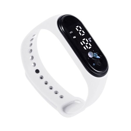 Student Elektronisk Klokke Digital Klokke HVIT