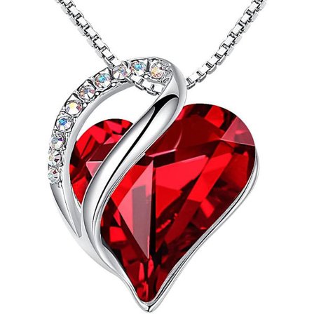 Halskæder til kvinder, smykkegaver til kone, sølvbelagt 18 + 2 tommer kæde, fødselsdags- eller juleferiegave til hende, mor, kærester