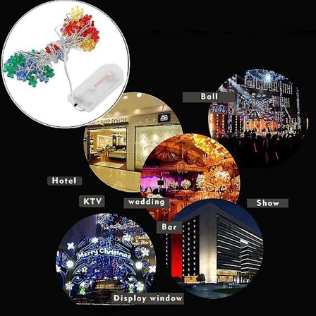 Kreativ 30LED Solrosformad Knappbatteri LED-lampa