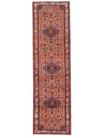 Oriental Asadabad Rug 84X294 Runner Dark Red/Red Wool, Persia
