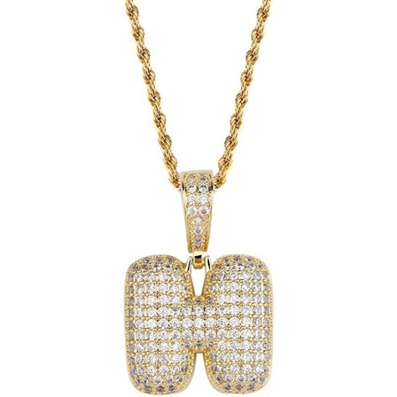 Gull bokstavkjede halskjede for kvinner personlig initialt navn halskjede menn rustfritt stål taukjede