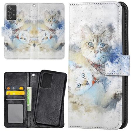 Samsung Galaxy A52/A52s 5G - Lommebok Deksel Katter Multicolor