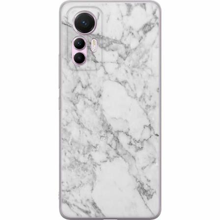Xiaomi 12 Lite Genomskinligt Skal Marmor Vit