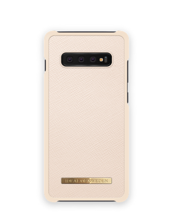 Saffiano Case Galaxy S10+ Beige