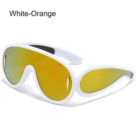 Y2K Wave Mask Solglasögon Sport Punk Shades UV400