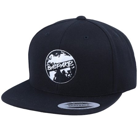 Bacpakr - Negro snapback Gorra - Bacpakr Black Snapback @ Hatstore