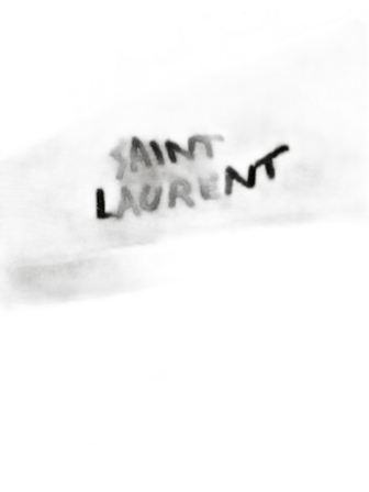 Saint Laurent vita sneakers med snörning