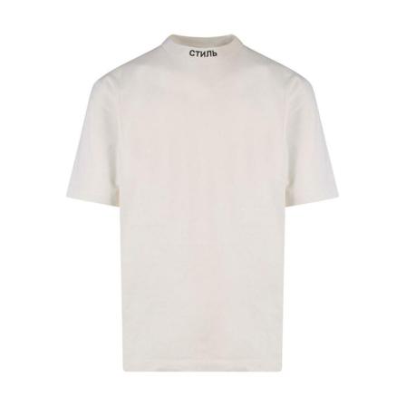 Heron Preston, T-shirt with Logo Wit, Heren, Maat:S