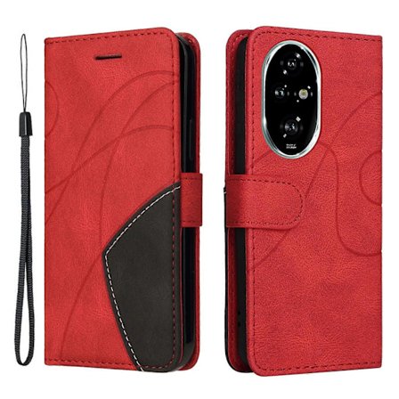 For Honor 200 Pro 5G Fodral Läderplånbok Omslag Dubbel Färg Sammanslagning (FMY)