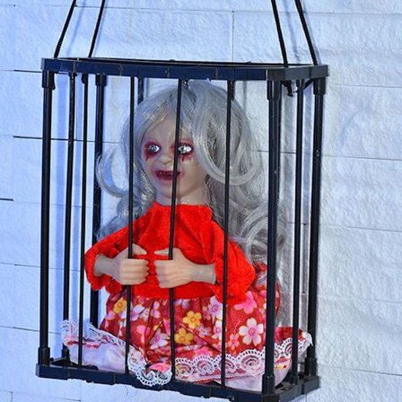 Simulerad dekoration av fångbur D D