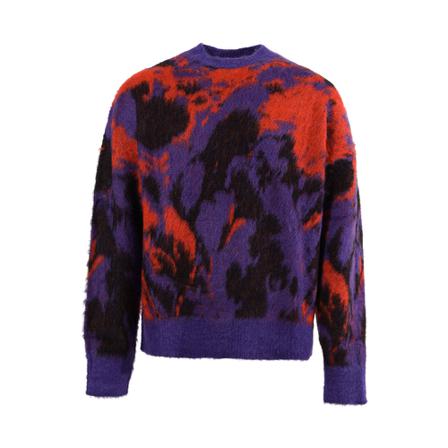 Msgm Round-neck Strik Lilla, Herre Strik