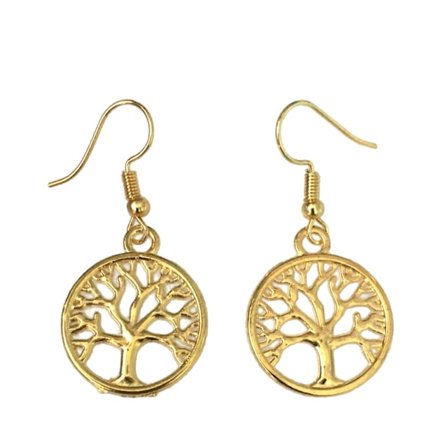 Earrings - Tree of Life - Gold