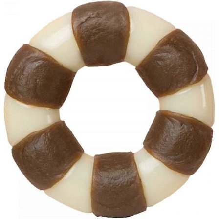 Tyggeleke for hund, 3"/4" Tyggering med oksekjøttsmak for små, mellomstore og store hunder [HK]