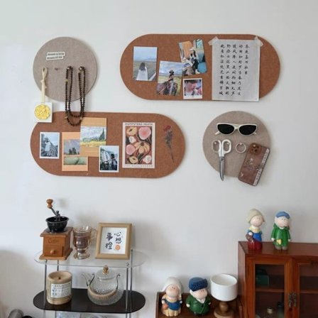 4 st Väggdekoration Anslagstavla Fotovägg Självhäftande Filttavla För Hem & Kontor_OF