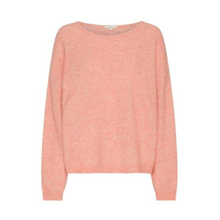 Basic Apparel Claudine Scoop Neck Sweater Orange, Dame