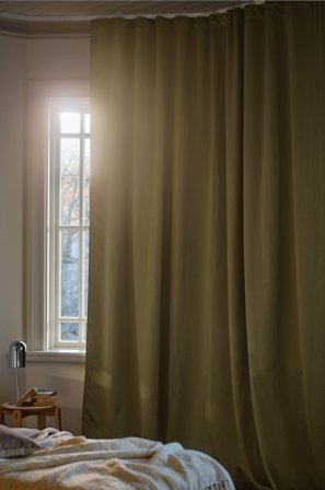 Jotex - Blendingsgardin 1 Lengde - Ekstra Bred Kakigrønn - KYLIE - Kjøp Mørkleggingsgardiner hos Jotex