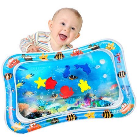 Vannmatte Baby, Baby Toys 3 6 9 Måneders Oppblåsbar Vannlekematte Baby