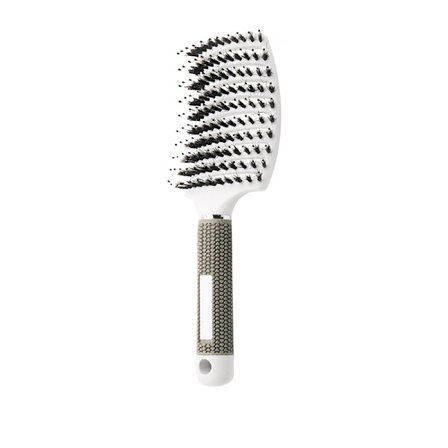 Vit borsthårborste, vildsvinsborste borste, professionell böjd an