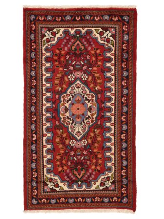 70X125 Tapis D'orient Lillian Rouge Foncé/Noir (Laine, Perse/Iran)