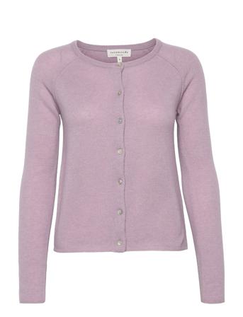 Wool & Cashmere Cardigan Purple Rosemunde