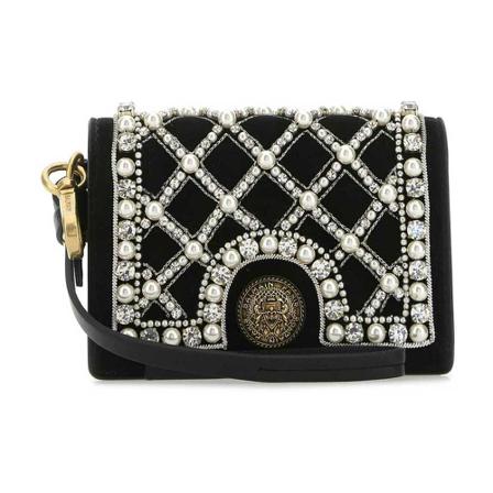 Balmain, Shoulder Bags Zwart, Dames, Maat:ONE Size