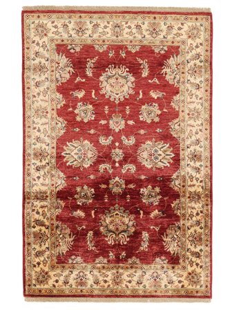 Orientalisk Ziegler Matta 121X182 Mörkröd/Brun Ull, Afghanistan