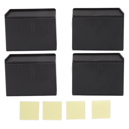 4 sæt Møbelforhøjere Skridsikker Gummi L-formet Sofaforhøjere til Seng Stol Vaskemaskine