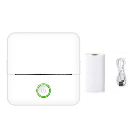 Liten trådlös termisk multifunktionell kompakt mobil skrivare för hemmaskolekontor Standard