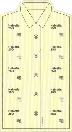 Schweiz - Upcycling: Tøj til frimærke - Postfrisk ark