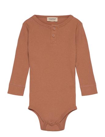 Body Ls Bodies Long-sleeved Orange MarMar Copenhagen