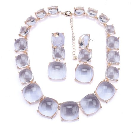 Choker Halskæde Dame Smykker HVID SÆT HVID SÆT