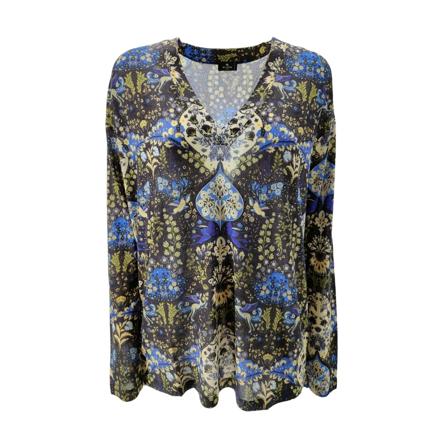 Etro, Long Sleeve Tops Zwart, Dames, Maat:M