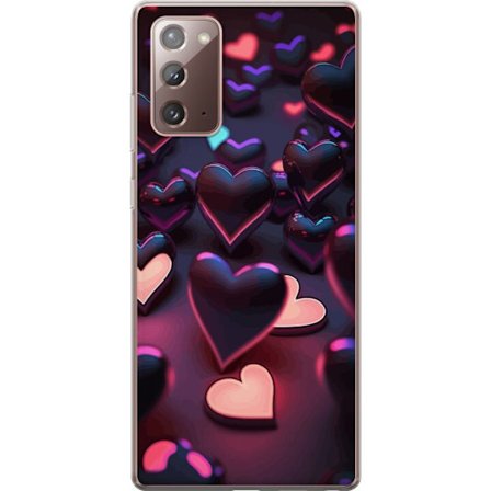 Yhteensopiva Puhelinkuori Samsung Samsung Galaxy Note20 KeskiyönSydämet